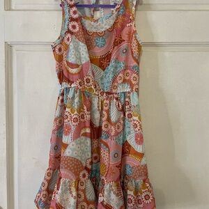 Love Squared Colorful Floral Kids Dress